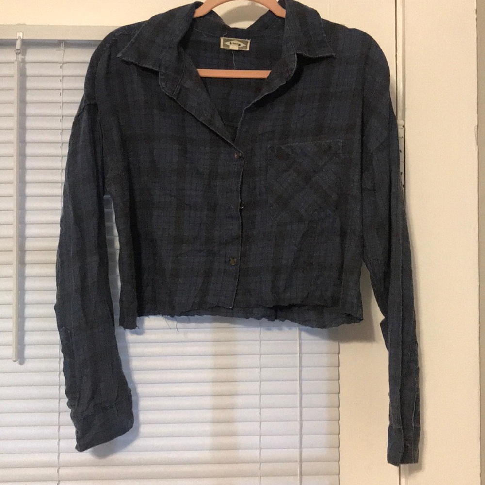 Self-cropped button down
